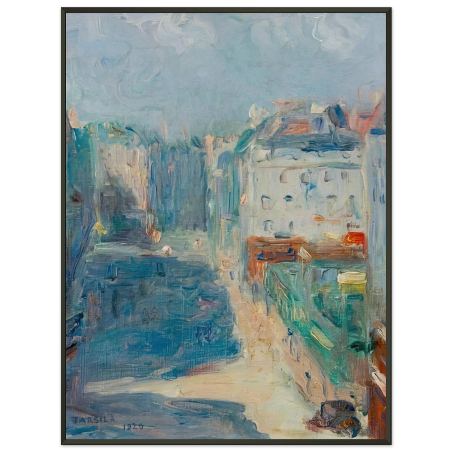 Tarsila do Amaral  View of the Paris Hotel Framed Art Print  - Aluminum Frame - 60x80 cm / 24x32 inches