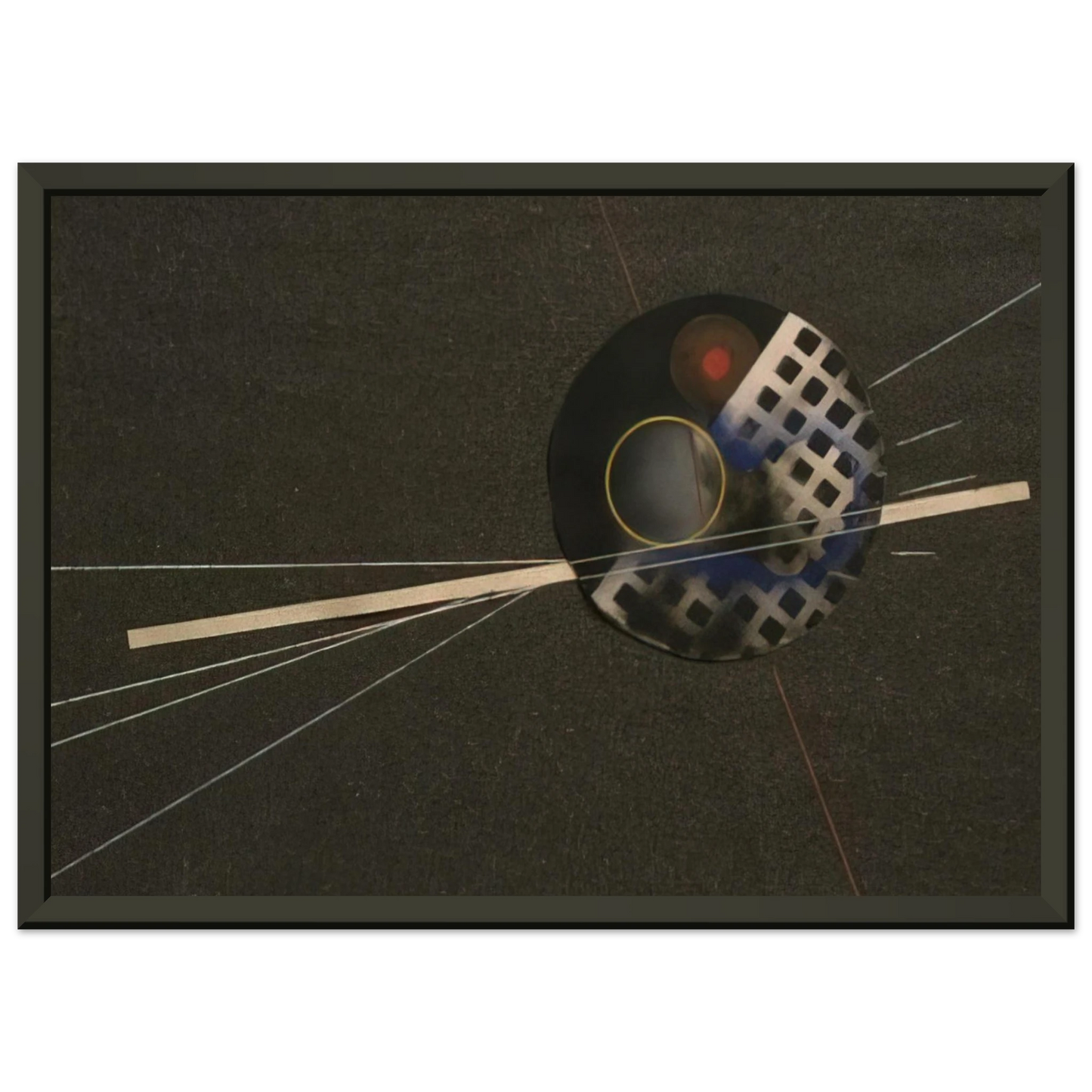 Laszlo MoholyNagy  Emery Paper collage Framed Art Print  - Aluminum Frame - 60x80 cm / 24x32 inches