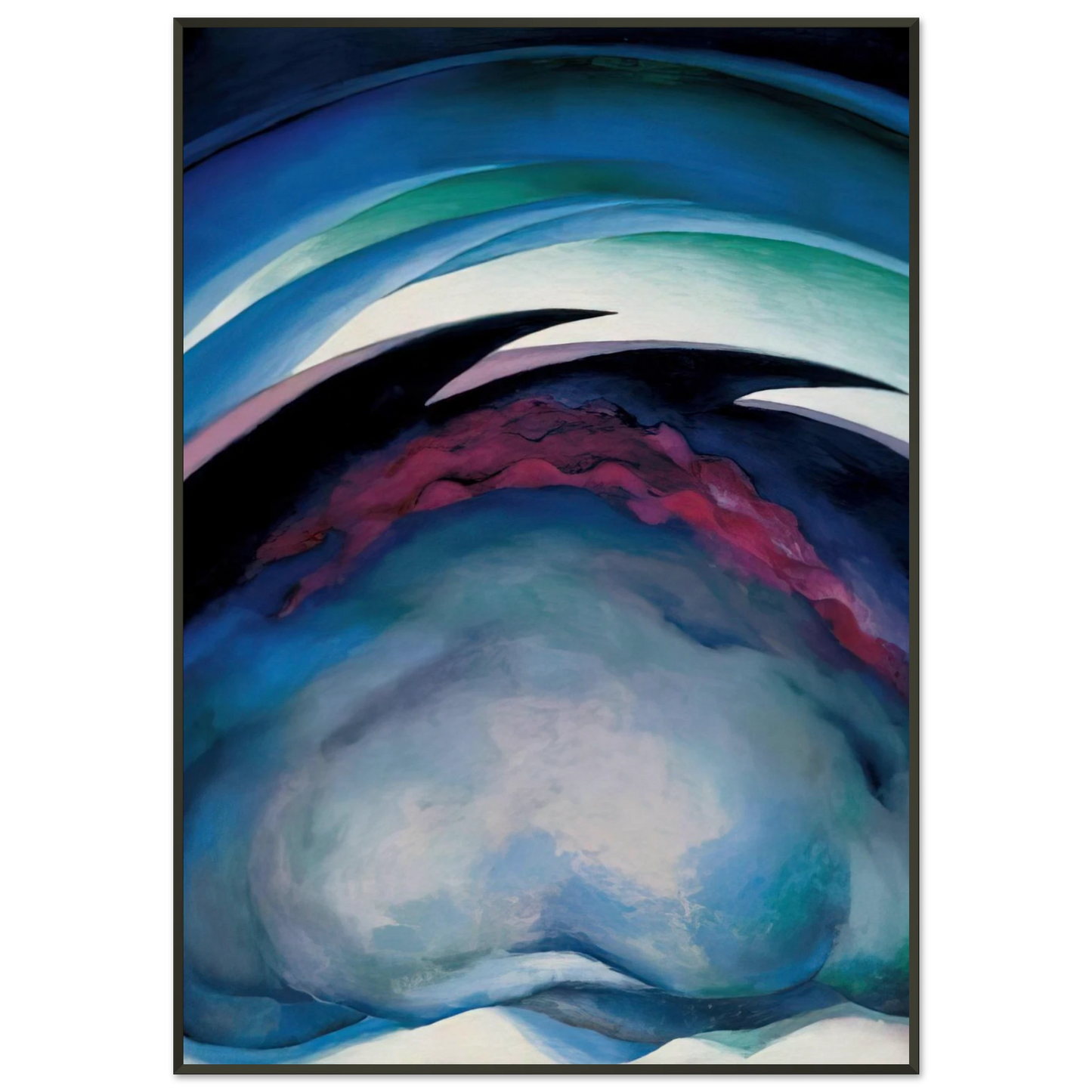 Georgia OKeeffe  From the Plains I Framed Art Print  - Aluminum Frame - 21x29.7 cm / 8x12"