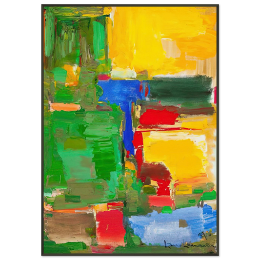Hans Hofmann  Dew and Dusk Framed Art Print  - Aluminum Frame - 21x29.7 cm / 8x12"