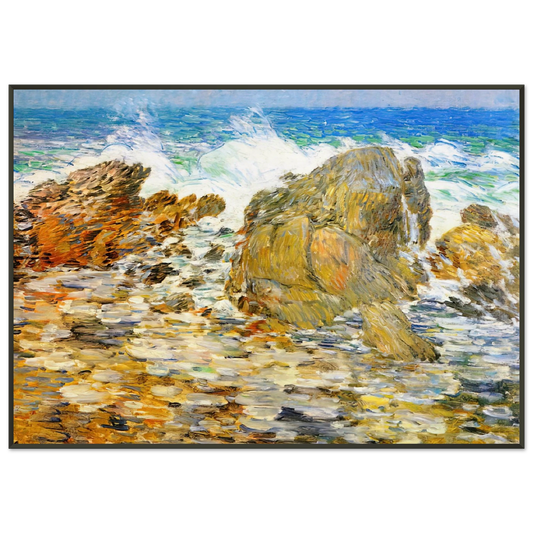 Childe Hassam  Surf Appledore Framed Art Print  - Aluminum Frame - 21x29.7 cm / 8x12"