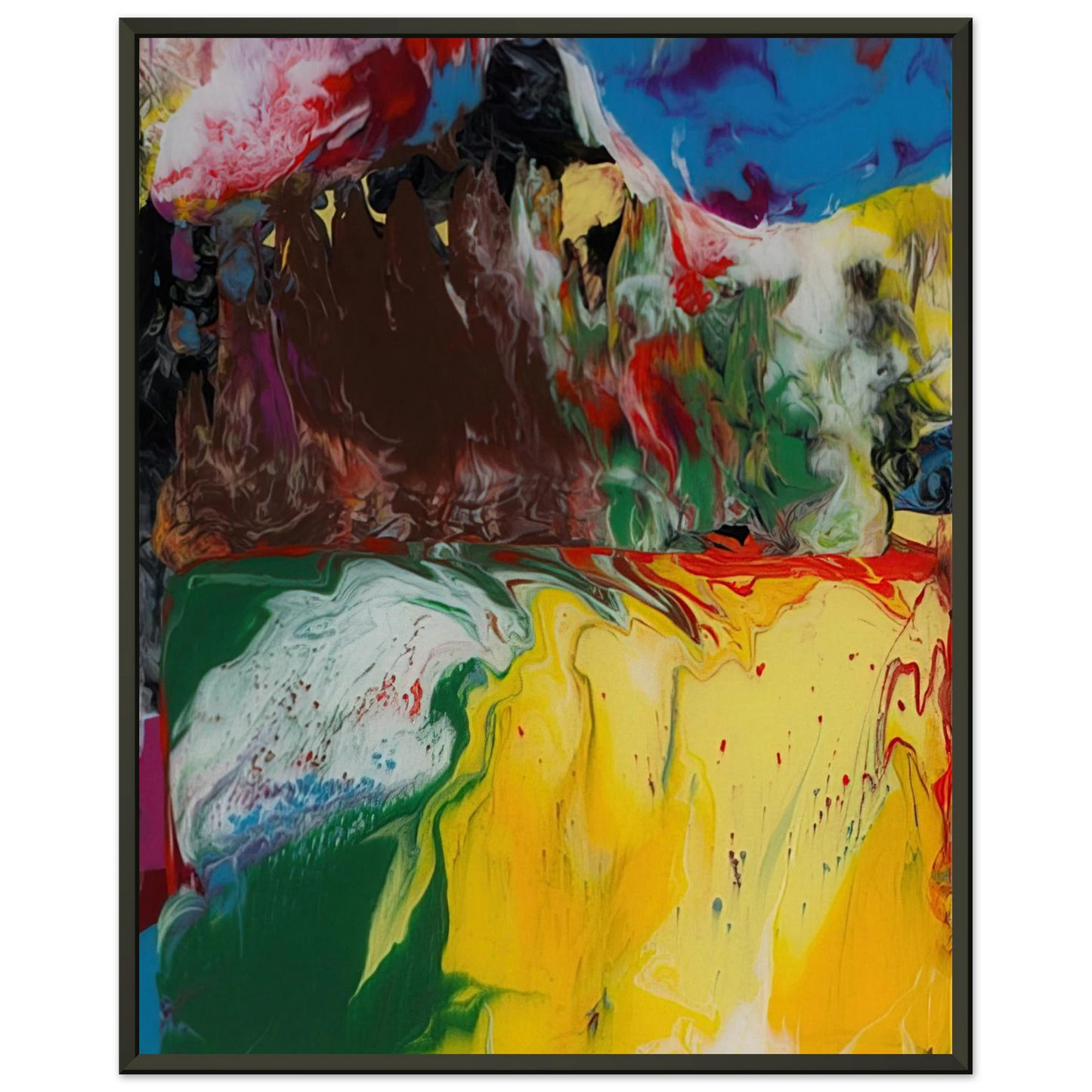 Gerhard Richter  SINDBAD 2008 Framed Art Print  - Aluminum Frame - 60x80 cm / 24x32 inches