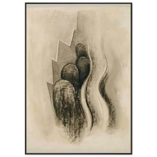 Georgia OKeeffe  Drawing XIII Framed Art Print  - Aluminum Frame - 21x29.7 cm / 8x12"