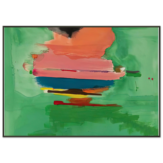 Helen Frankenthaler  Untitled 1973 Framed Art Print  - Aluminum Frame - 21x29.7 cm / 8x12"