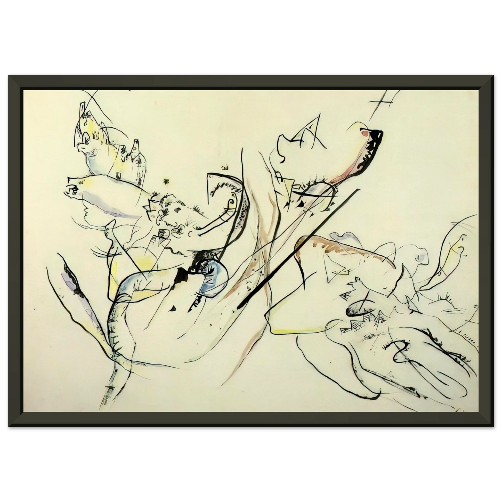 Wassily Kandinsky  UNTITLED Framed Art Print  - Aluminum Frame - 40x50 cm / 16x20 inches
