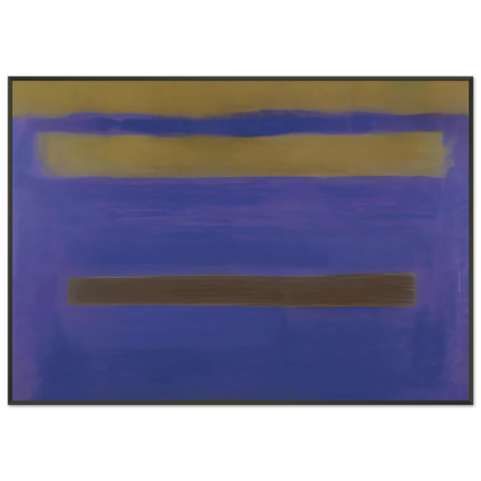 Esteban Vicente  UNTITLED 1980 1 Framed Art Print  - Aluminum Frame - 21x29.7 cm / 8x12"