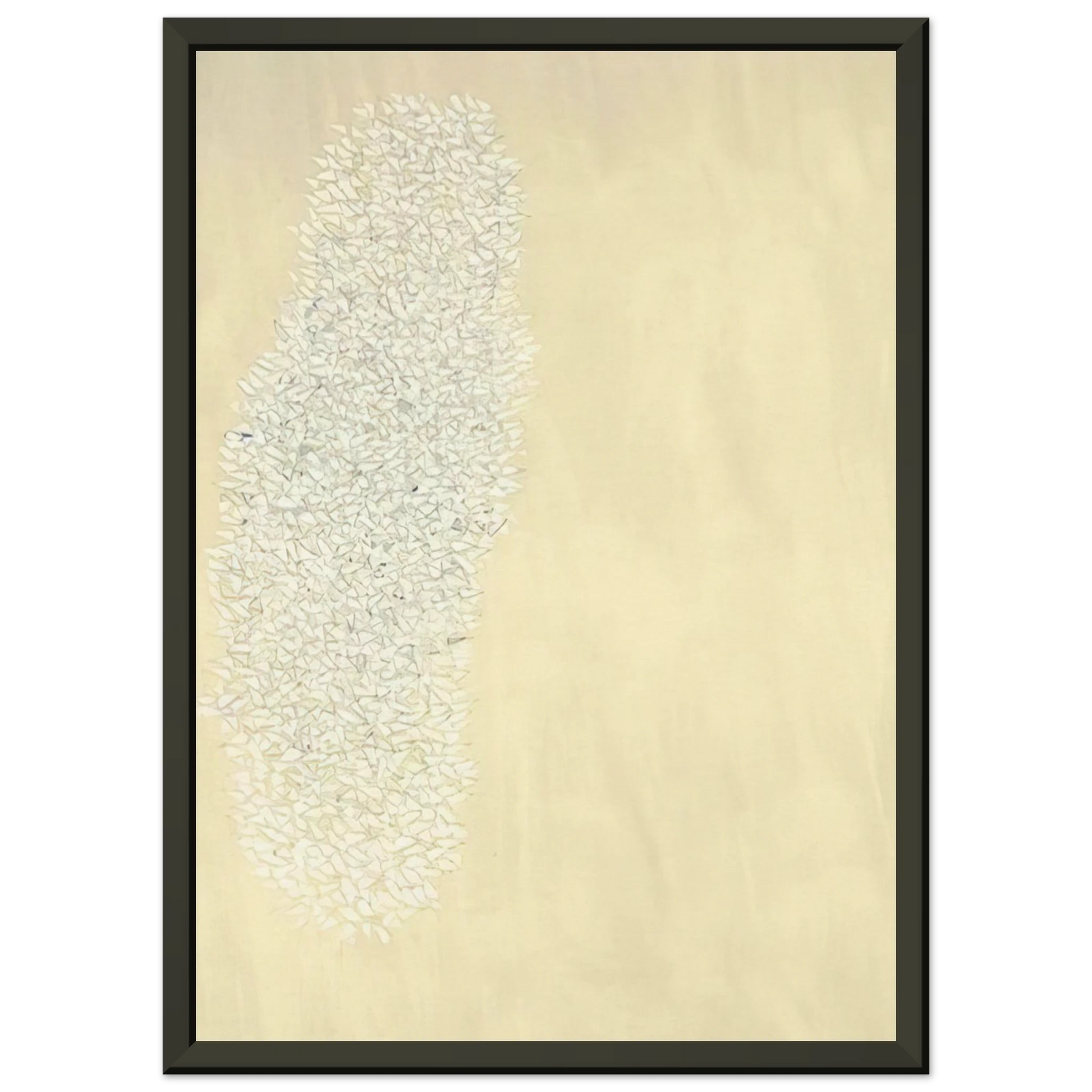 Robert Goodnough  Light Gray  Tan  1978 Framed Art Print  - Aluminum Frame - 40x50 cm / 16x20 inches