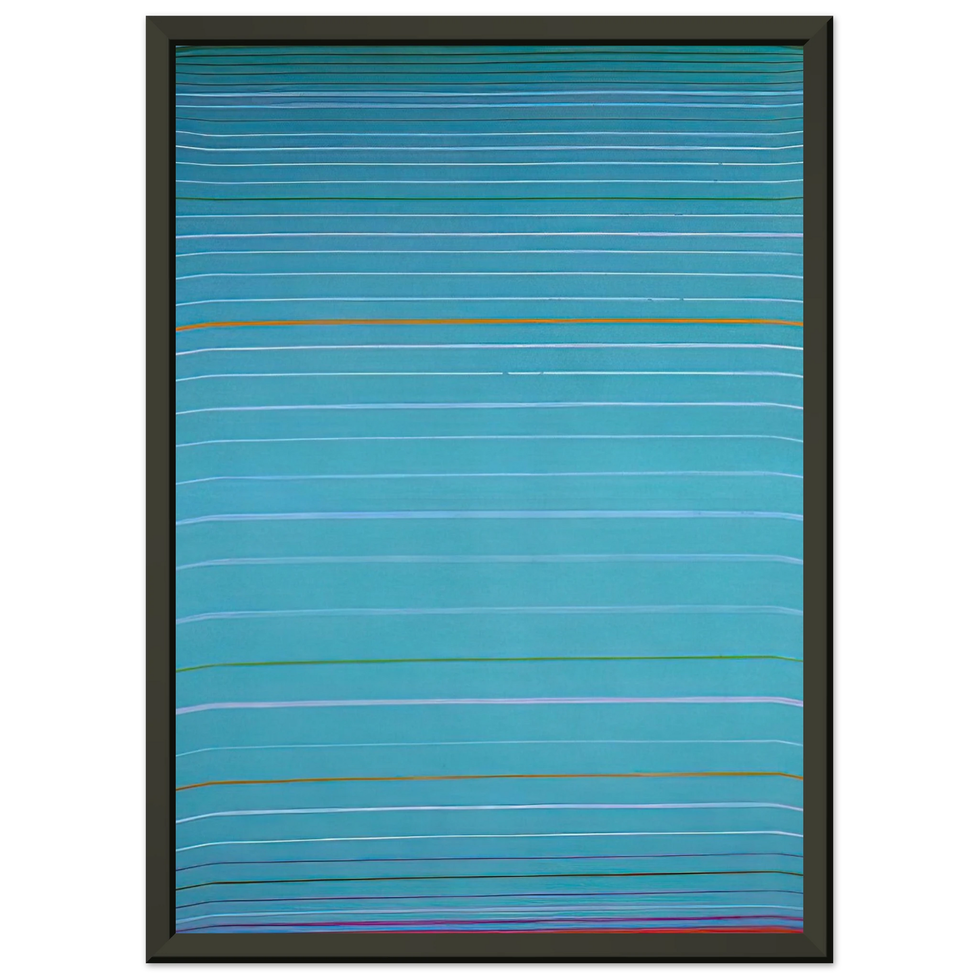 John Hoyland  April 1961  1961 Framed Art Print  - Aluminum Frame - 60x80 cm / 24x32 inches
