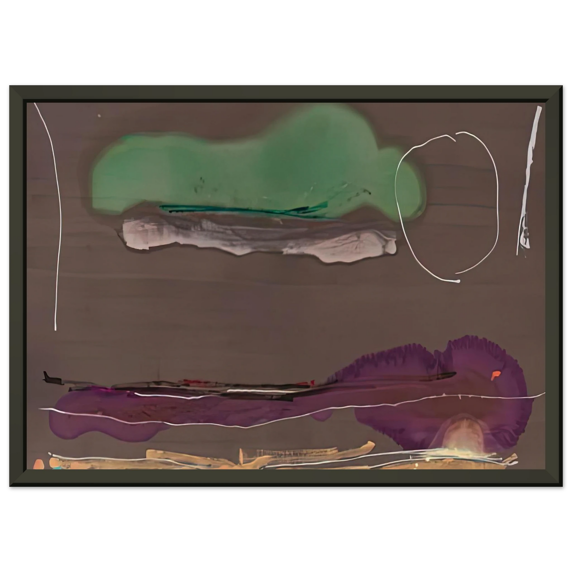 Helen Frankenthaler  Madrid 1984 Framed Art Print  - Aluminum Frame - 40x50 cm / 16x20 inches
