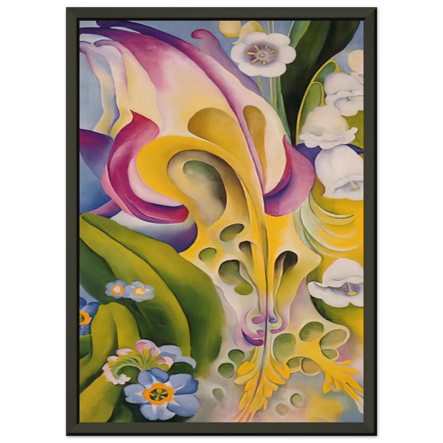 Georgia OKeeffe  From the Old Garden No 2 Framed Art Print  - Aluminum Frame - 60x80 cm / 24x32 inches