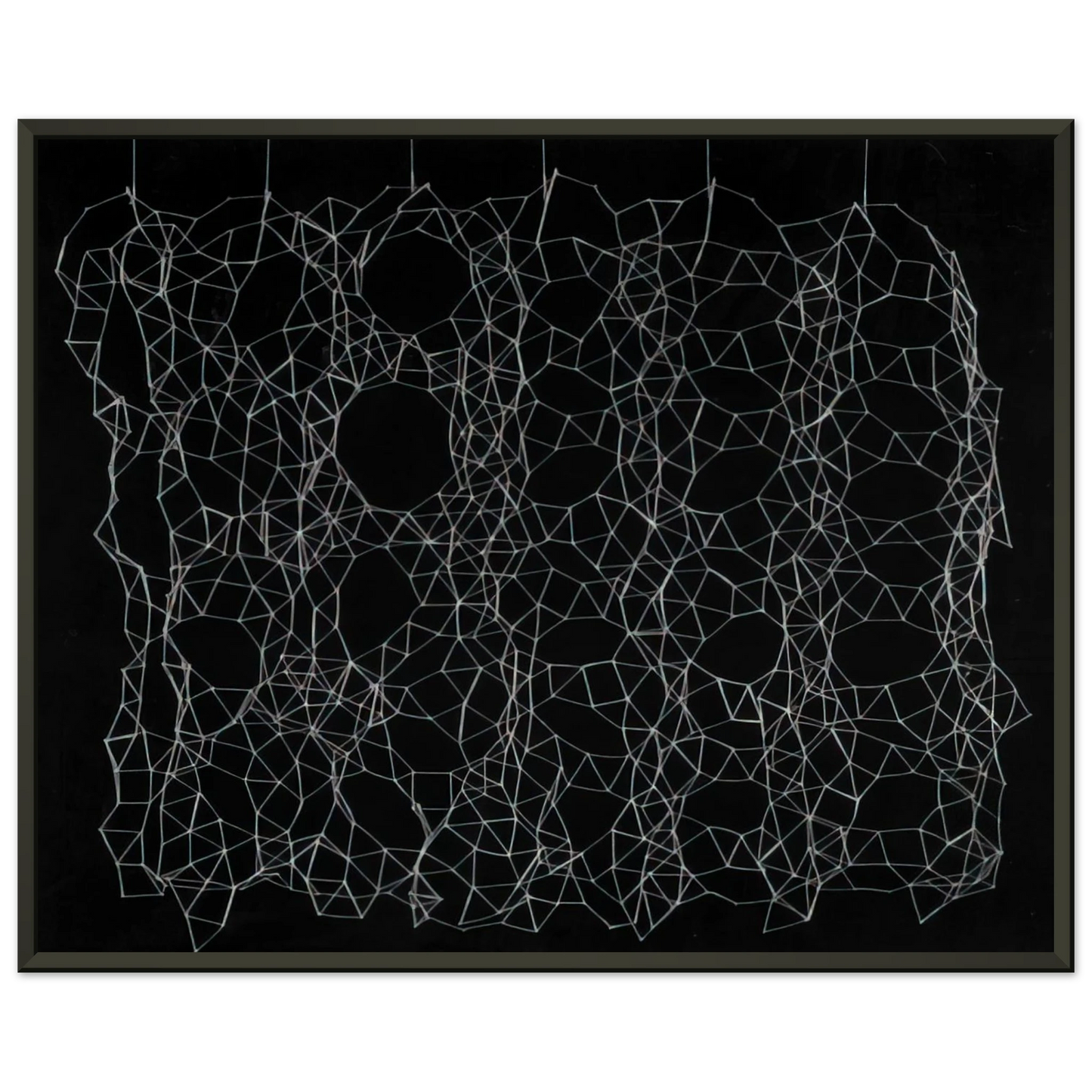 Gego  Reticularea  1975 Framed Art Print  - Aluminum Frame - 60x80 cm / 24x32 inches