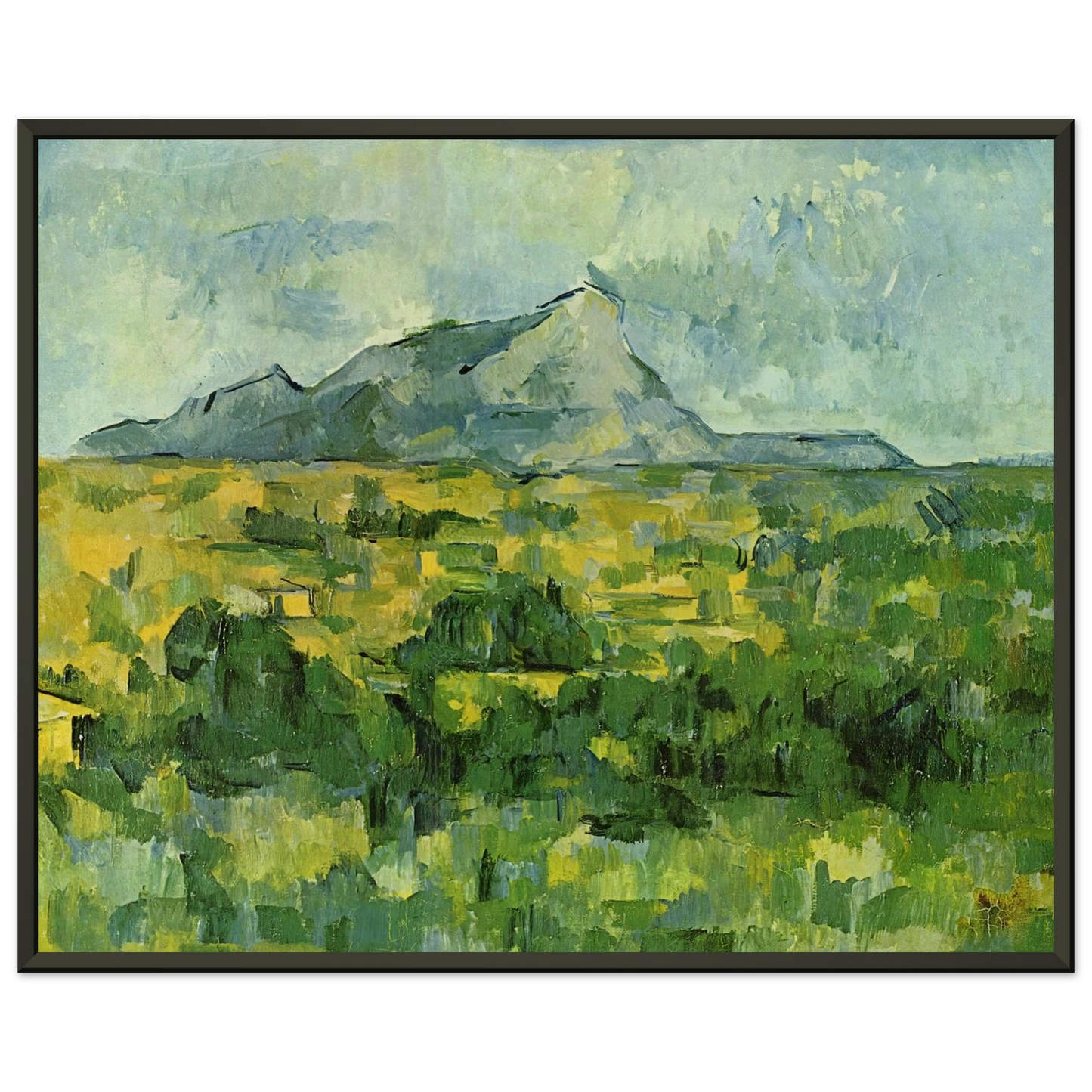 Paul Cezanne  Mont SainteVictoire Framed Art Print  - Aluminum Frame - 60x80 cm / 24x32 inches