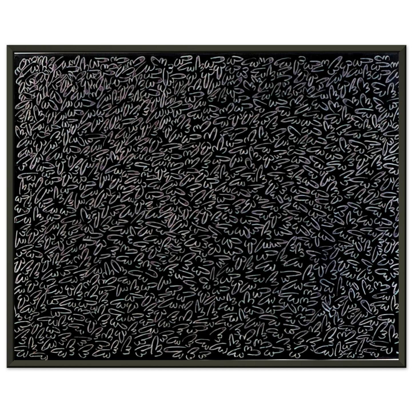 Keith Haring  UNTITLED 1979 0 Framed Art Print  - Aluminum Frame - 60x80 cm / 24x32 inches