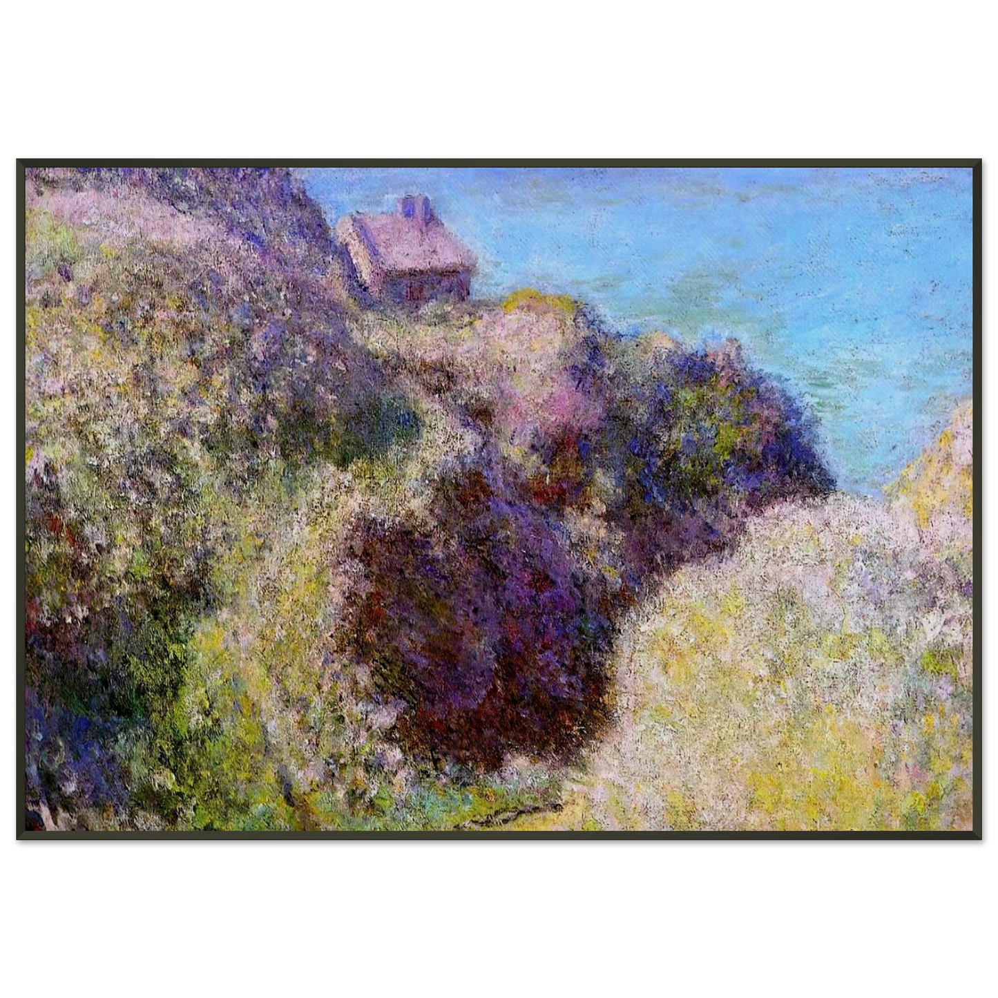 claude monet  The Gorge at Varengeville Late Afternoon Framed Art Print  - Aluminum Frame - 21x29.7 cm / 8x12"