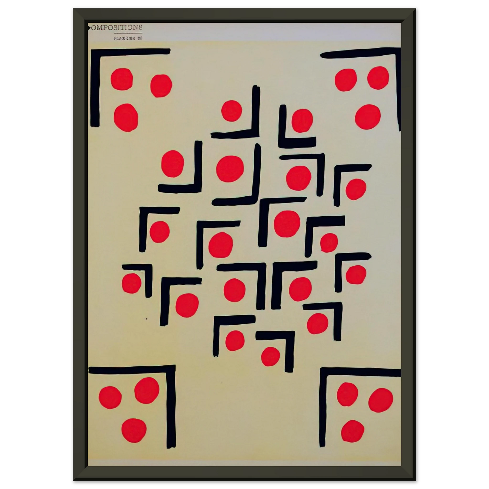 Sonia Delaunay  COMPOSITION 29 Framed Art Print  - Aluminum Frame - 40x50 cm / 16x20 inches