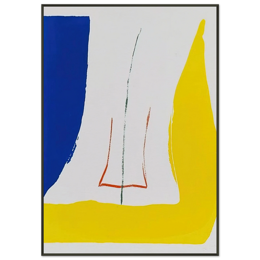 Helen Frankenthaler  Sun Corner  1968 Framed Art Print  - Aluminum Frame - 21x29.7 cm / 8x12"