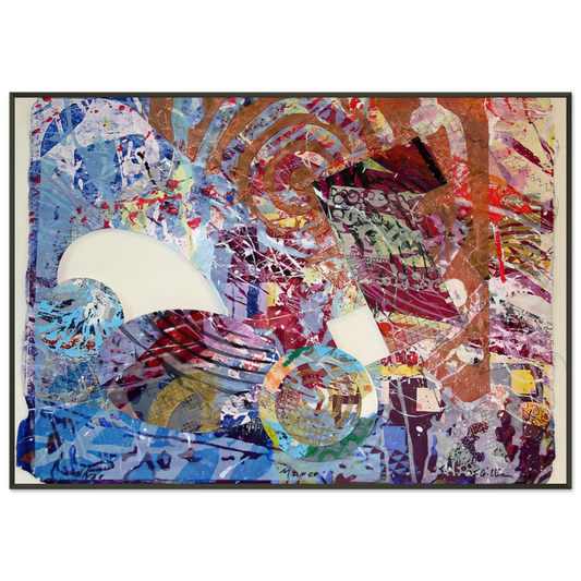 Sam Gilliam  Manet II Framed Art Print  - Aluminum Frame - 21x29.7 cm / 8x12"