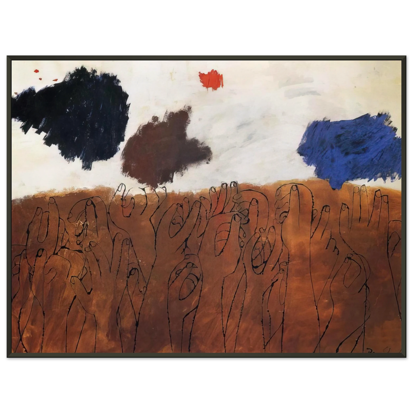 Ben Shahn  NOT DETECTED 29 Framed Art Print  - Aluminum Frame - 40x50 cm / 16x20 inches