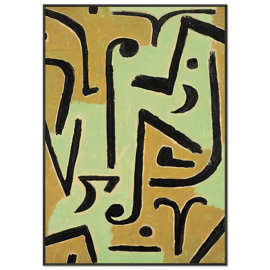 Paul Klee  HALME 1940 Framed Art Print  - Aluminum Frame - 21x29.7 cm / 8x12"