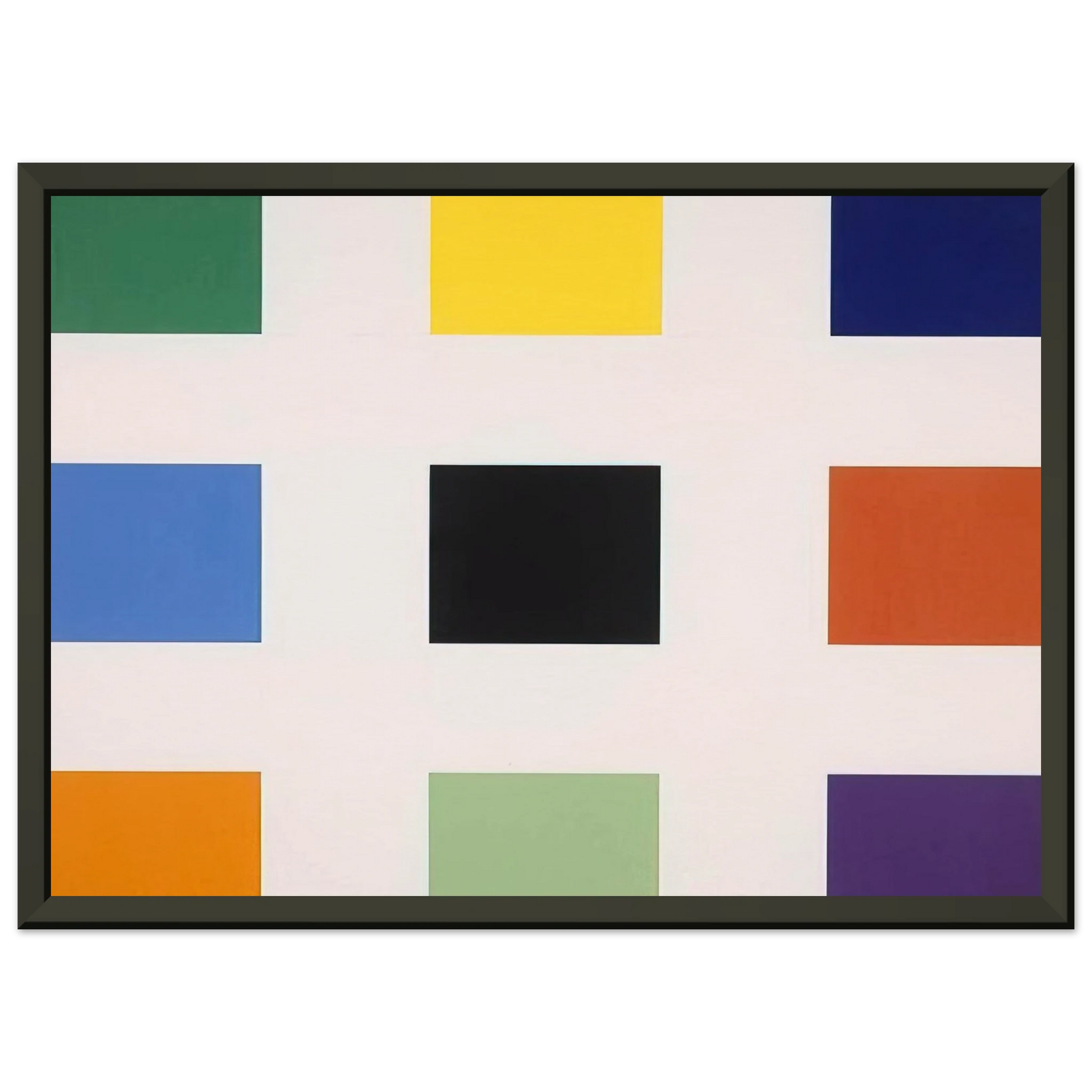 Ellsworth Kelly  Nine Squares Framed Art Print  - Aluminum Frame - 70x100 cm / 28x40 inches