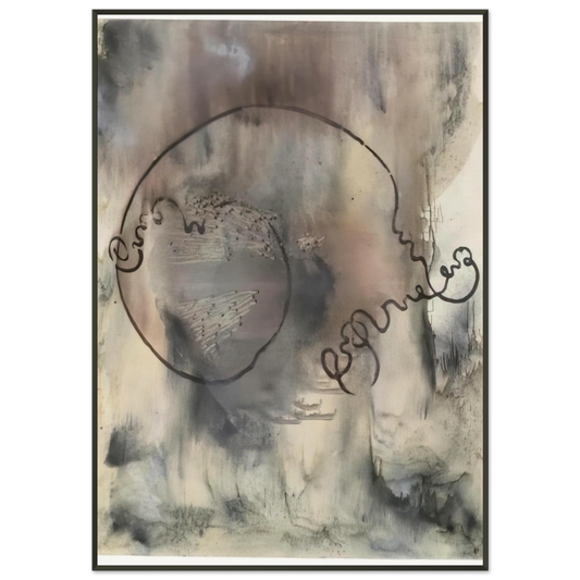 Sigmar Polke  AUDATIA 1986 Framed Art Print  - Aluminum Frame - 21x29.7 cm / 8x12"