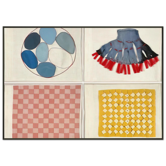 Louise Bourgeois  UNTITLED 4 Framed Art Print  - Aluminum Frame - 21x29.7 cm / 8x12"