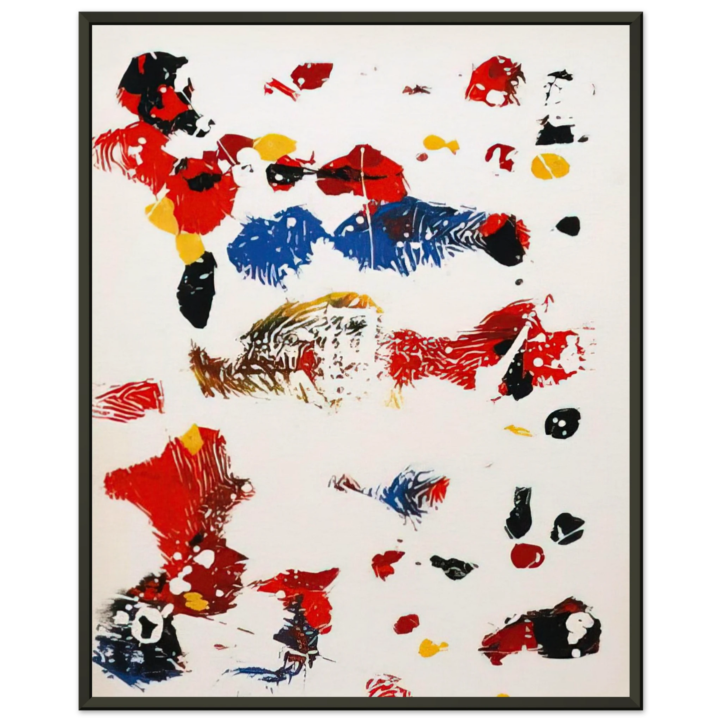 Sam Francis  Untitled  SF27S  Framed Art Print  - Aluminum Frame - 40x50 cm / 16x20 inches