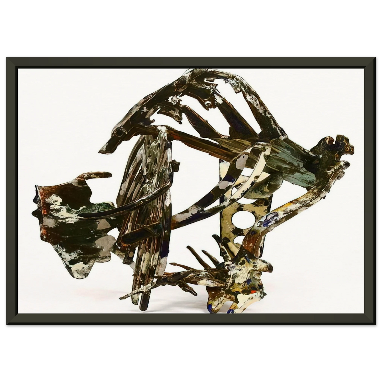 Nancy Graves  WAX WORKS IX 1987 Framed Art Print  - Aluminum Frame - 60x80 cm / 24x32 inches