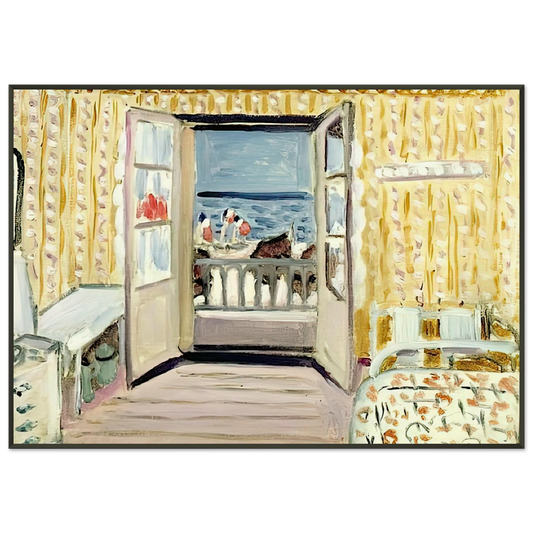 Henri Matisse  INTERIOR JULY 14TH ETRETAT 1920 Framed Art Print  - Aluminum Frame - 21x29.7 cm / 8x12"