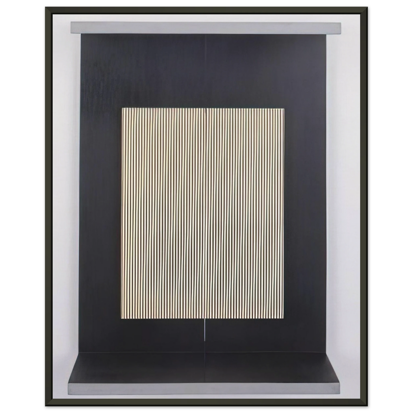 Jesus Rafael Soto  LIGHT TRAP 1965 Framed Art Print  - Aluminum Frame - 40x50 cm / 16x20 inches