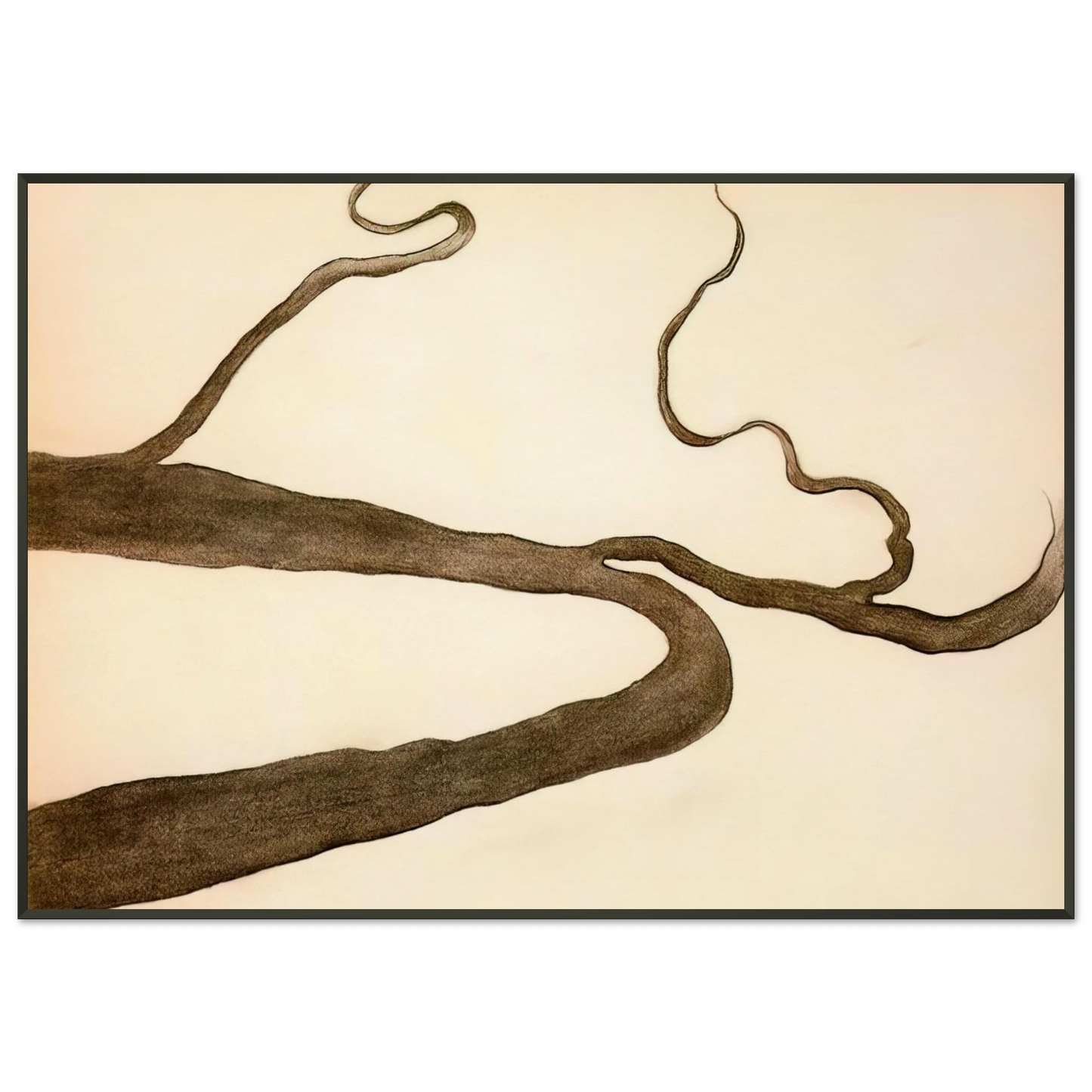 Georgia OKeeffe  Drawing IX Framed Art Print  - Aluminum Frame - 21x29.7 cm / 8x12"