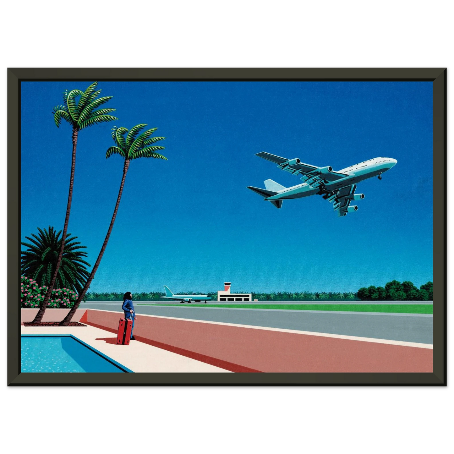 Hiroshi Nagai  Finest BREEZE Takeoff Framed Art Print  - Aluminum Frame - 60x80 cm / 24x32 inches