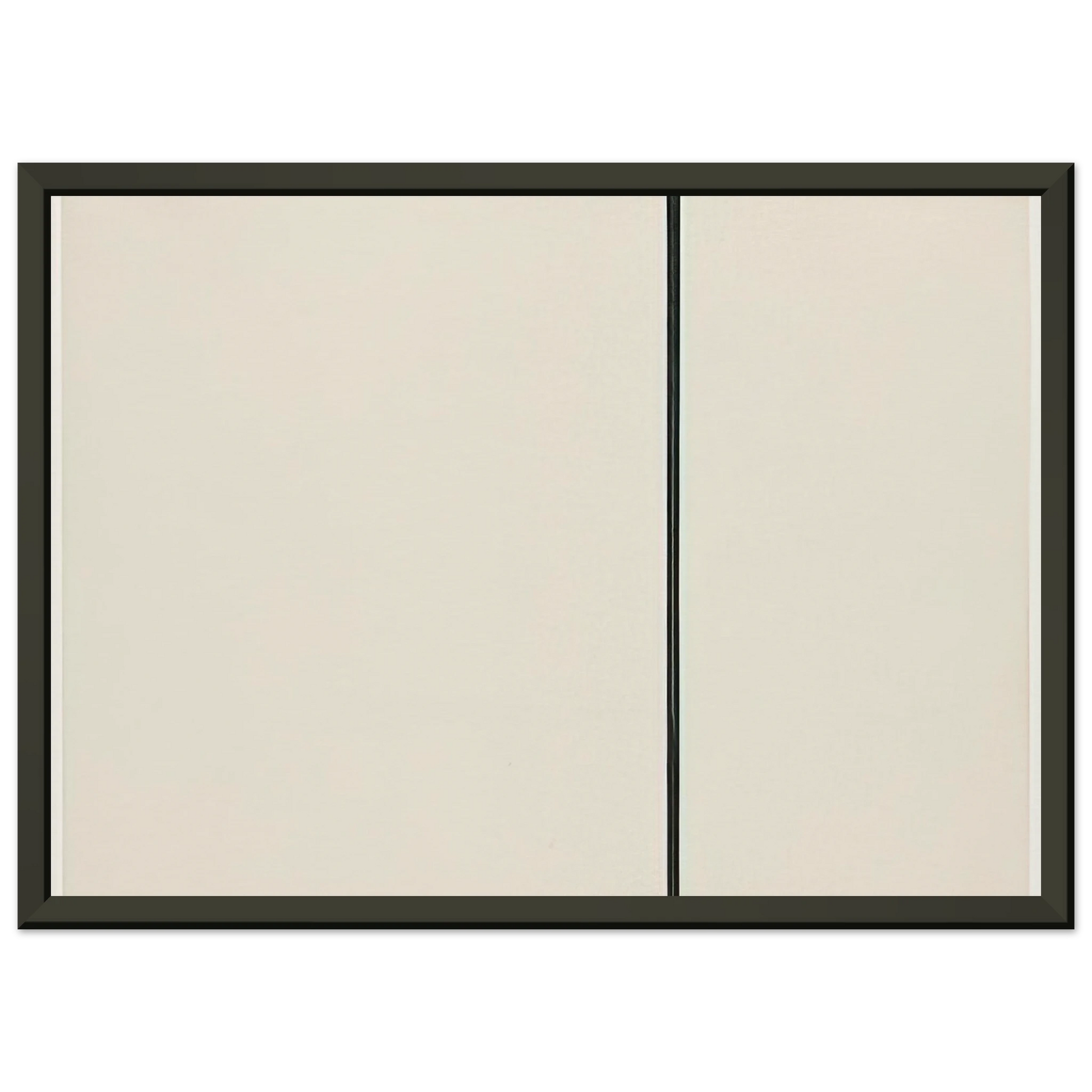 Ellsworth Kelly  Vertical Line from the series Line Form Color Framed Art Print  - Aluminum Frame - 60x80 cm / 24x32 inches