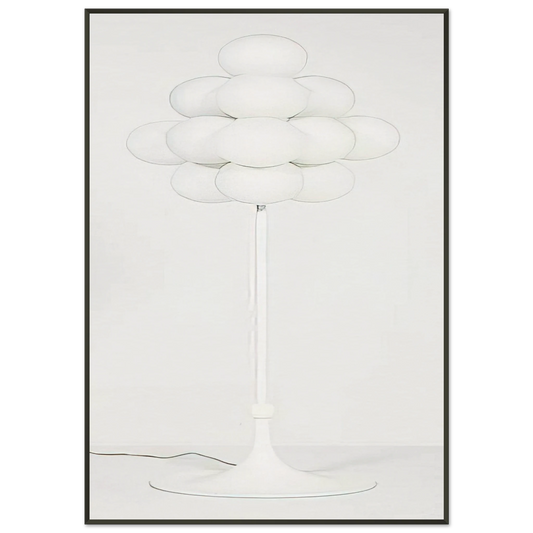 Max Bill  Floor Lamp  1960 Framed Art Print  - Aluminum Frame - 21x29.7 cm / 8x12"