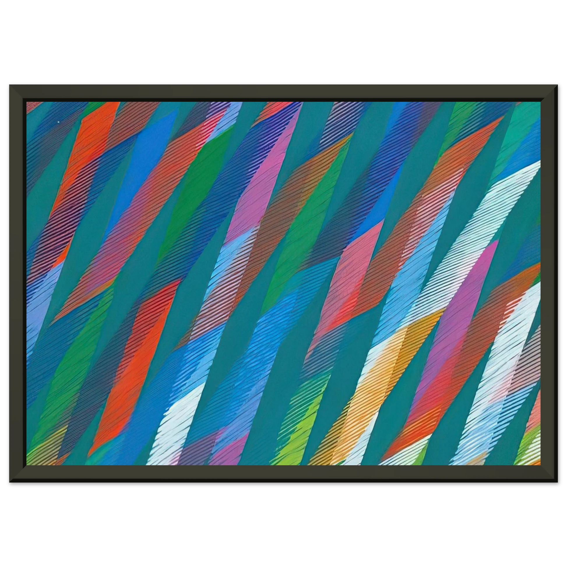 Piero Dorazio  Irish  1998 Framed Art Print  - Aluminum Frame - 40x50 cm / 16x20 inches