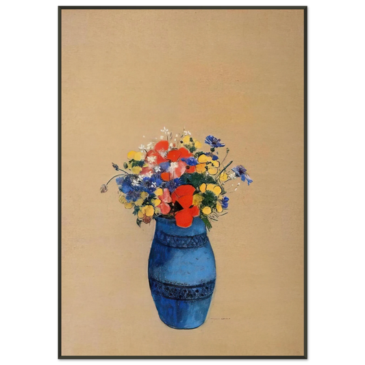 Odilon Redon  VASE OF FLOWERS 6 Framed Art Print  - Aluminum Frame - 21x29.7 cm / 8x12"