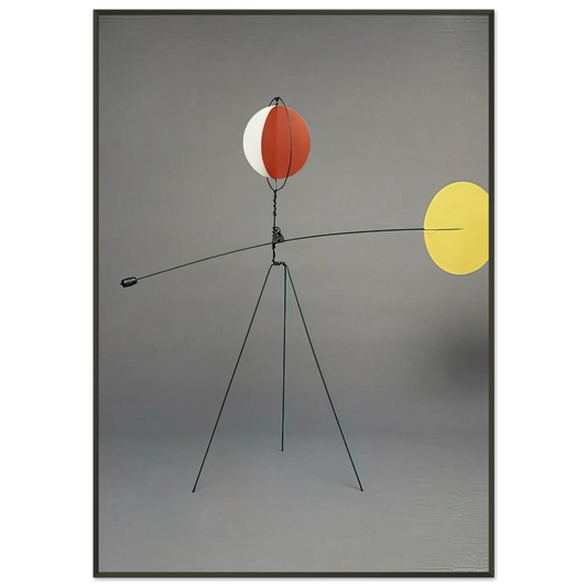 Alexander Calder  RED AND YELLOW VANE 1934 Framed Art Print  - Aluminum Frame - 21x29.7 cm / 8x12"