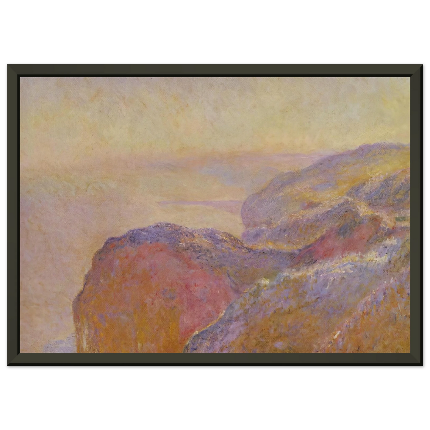claude monet  At ValSaintNicolas near Dieppe in the Morning Framed Art Print  - Aluminum Frame - 40x50 cm / 16x20 inches