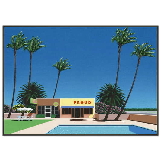 Hiroshi Nagai  Proud Funk Framed Art Print  - Aluminum Frame - 21x29.7 cm / 8x12"