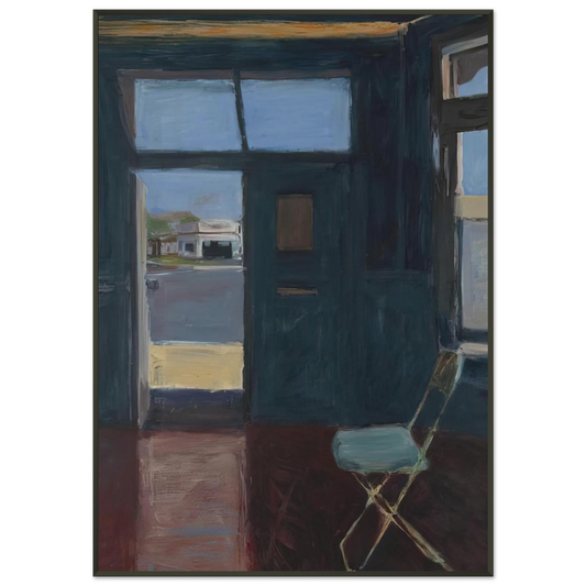 Richard Diebenkorn  Interior with Doorway Framed Art Print  - Aluminum Frame - 21x29.7 cm / 8x12"