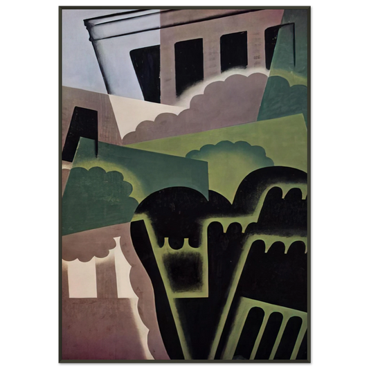 Juan Gris  LANDSCAPE Framed Art Print  - Aluminum Frame - 21x29.7 cm / 8x12"