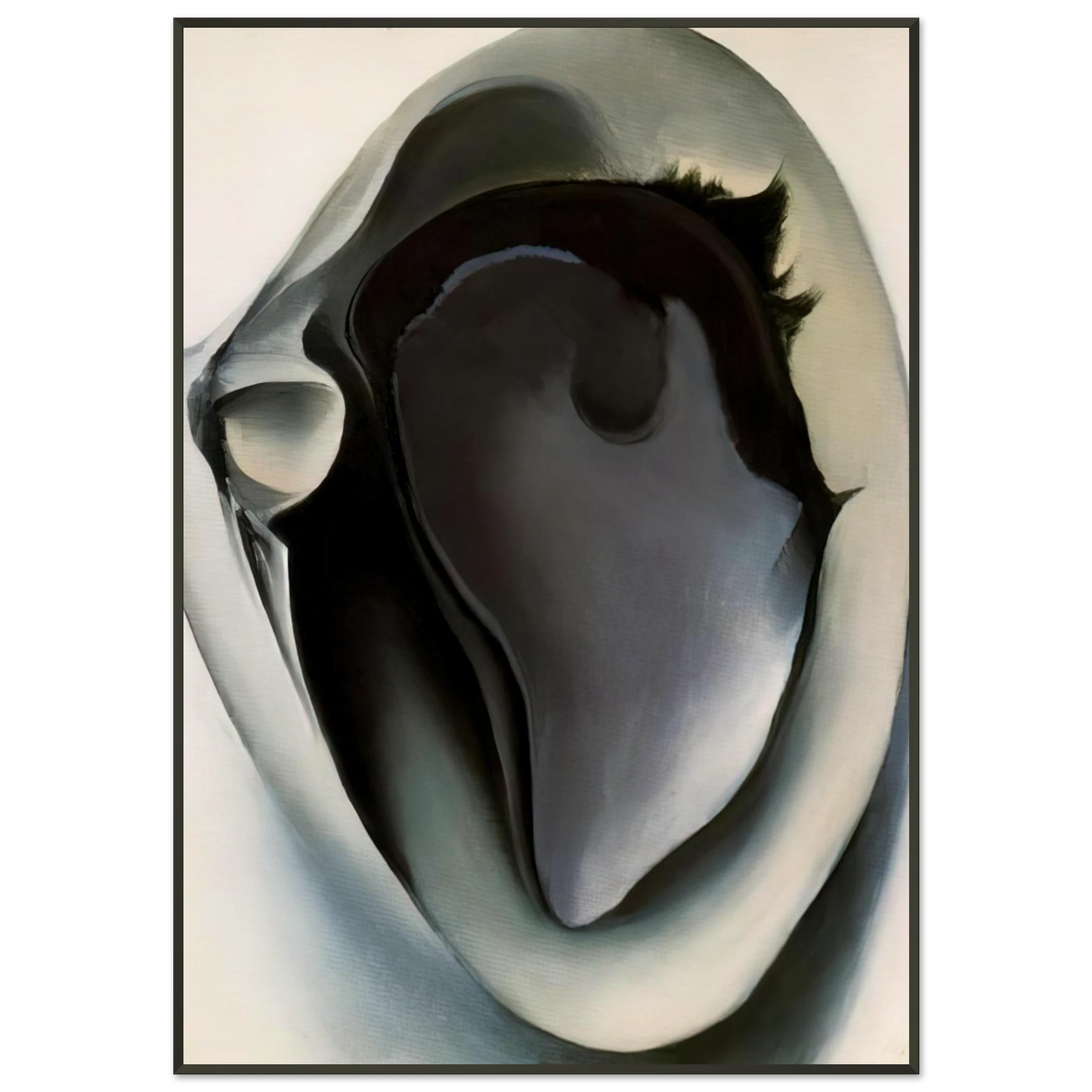 Georgia OKeeffe  Clam and mussel Framed Art Print  - Aluminum Frame - 21x29.7 cm / 8x12"
