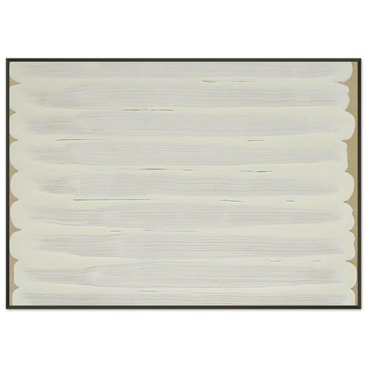 Robert Ryman  Untitled  1965 Framed Art Print  - Aluminum Frame - 21x29.7 cm / 8x12"