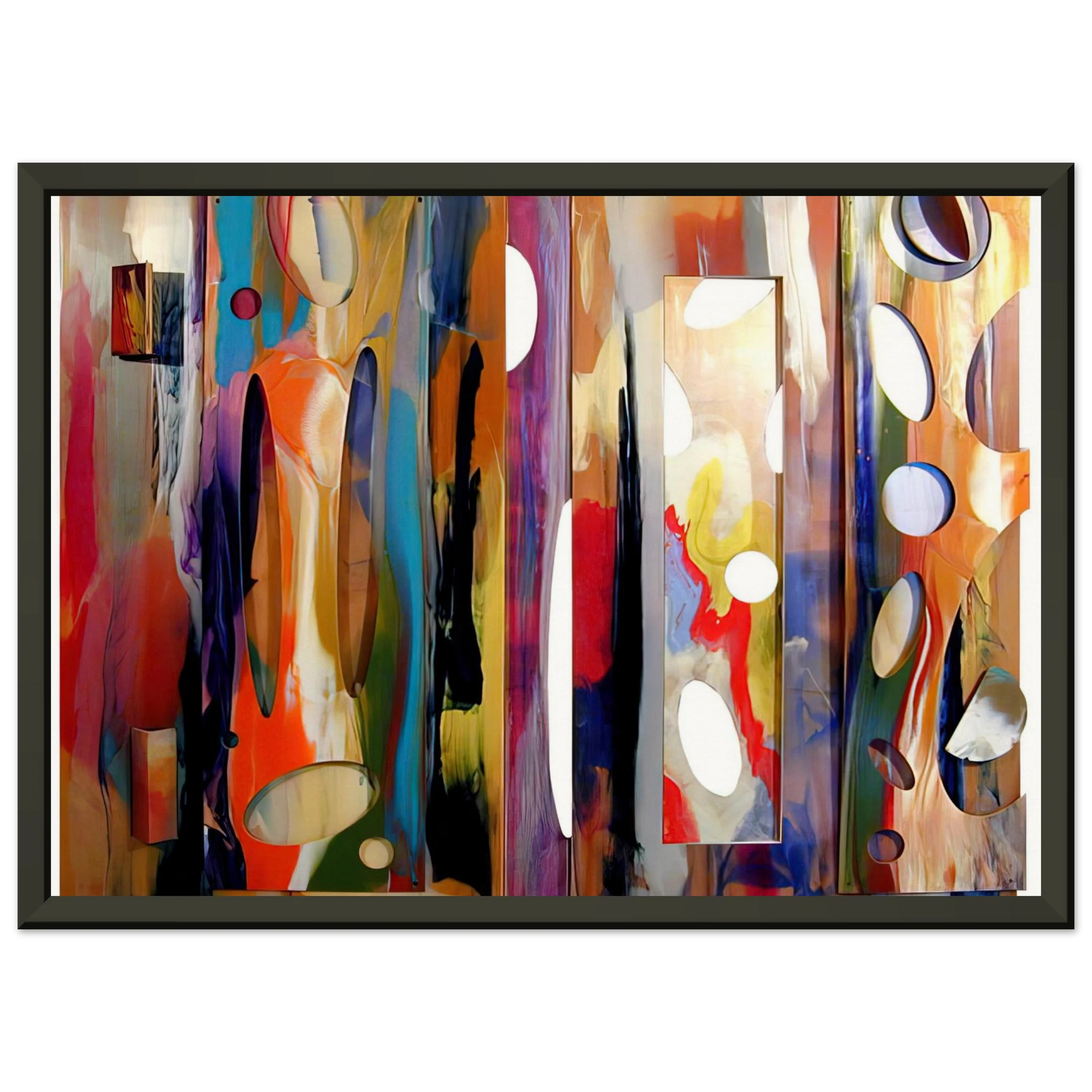 Sam Gilliam  Tapestry Framed Art Print  - Aluminum Frame - 60x80 cm / 24x32 inches
