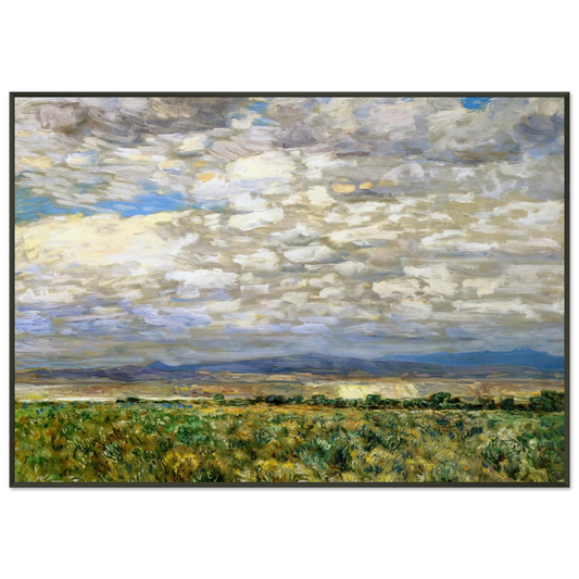 Childe Hassam  On the Snake River Oregon Framed Art Print  - Aluminum Frame - 21x29.7 cm / 8x12"