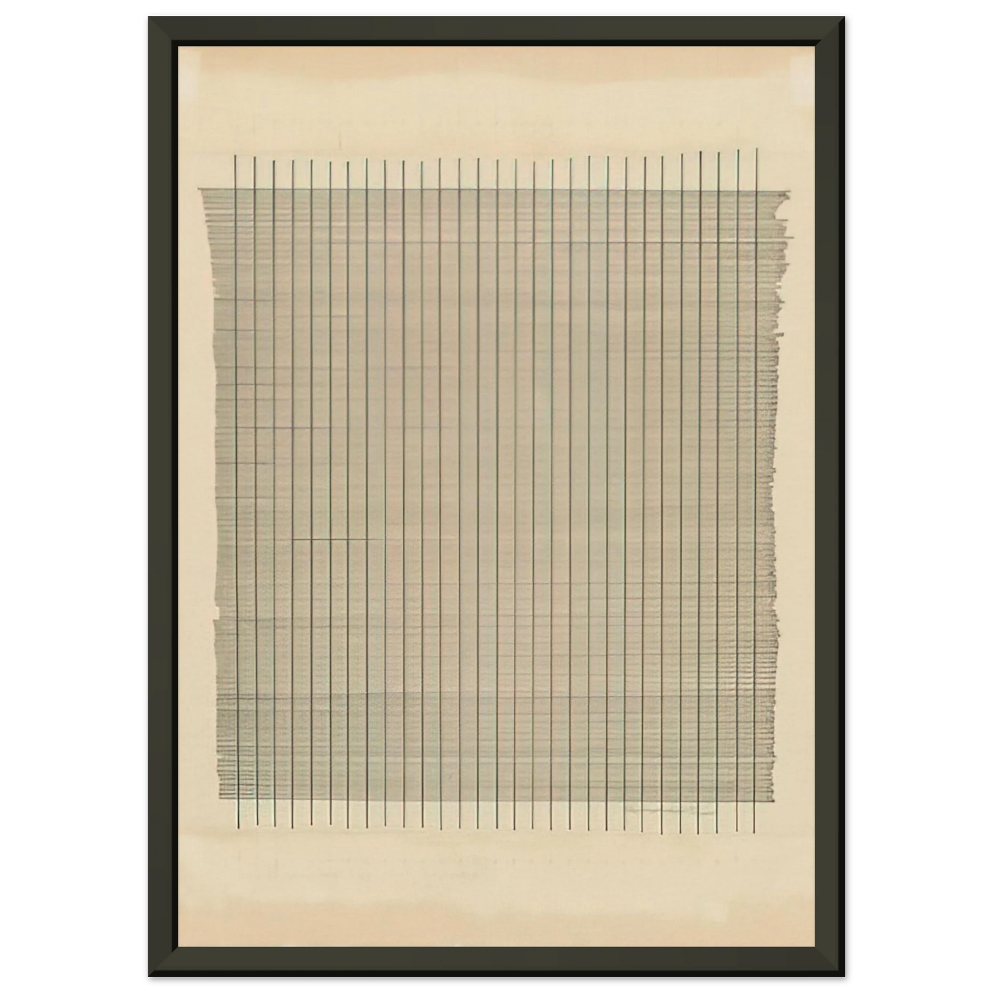 Agnes Martin  Tremolo Framed Art Print  - Aluminum Frame - 60x80 cm / 24x32 inches