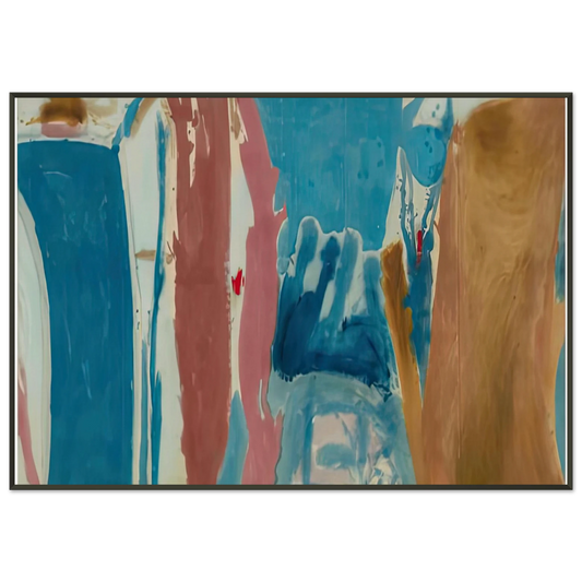 Helen Frankenthaler  Open Wall 1953 Framed Art Print  - Aluminum Frame - 21x29.7 cm / 8x12"