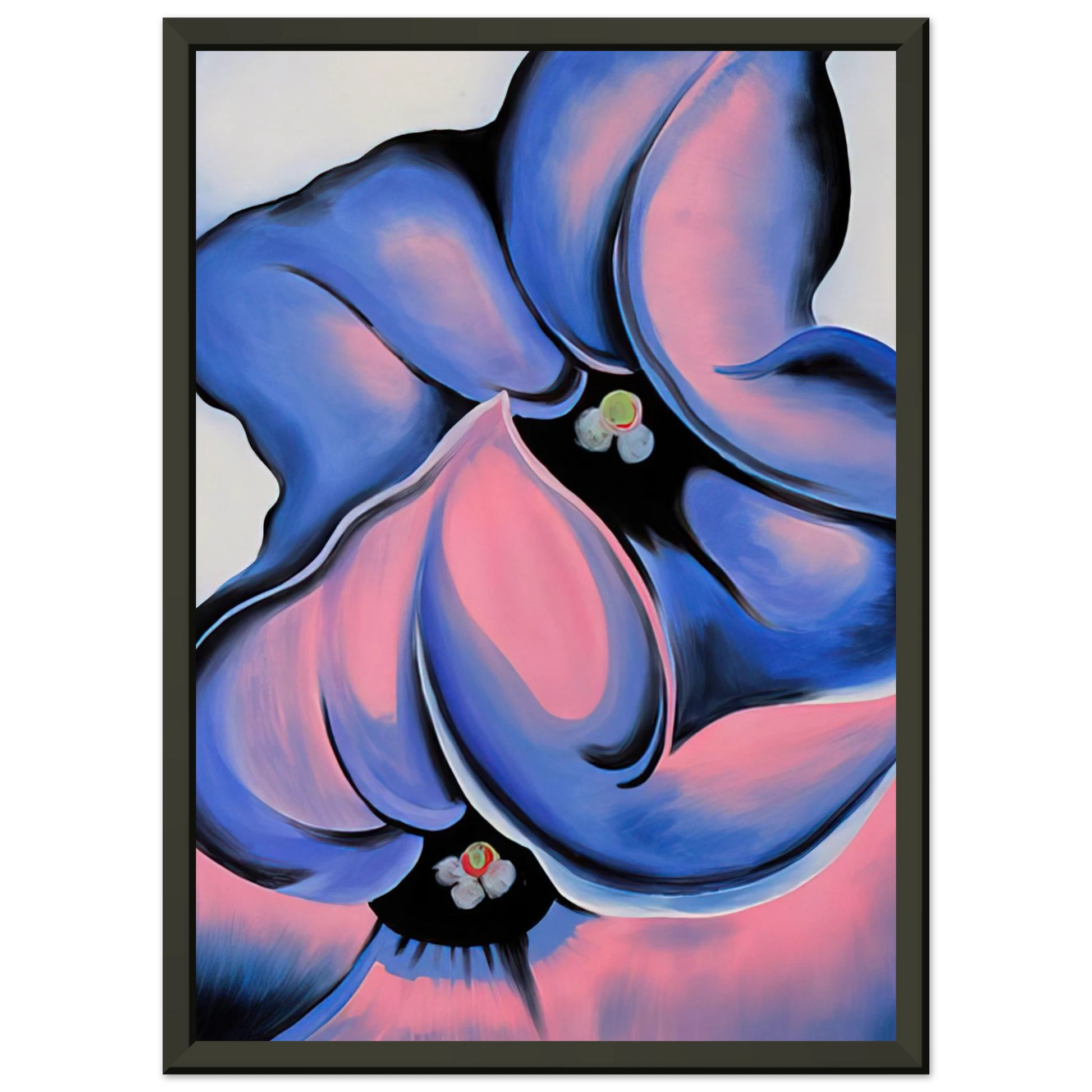 Georgia OKeeffe  Purple Petunia Framed Art Print  - Aluminum Frame - 70x100 cm / 28x40 inches