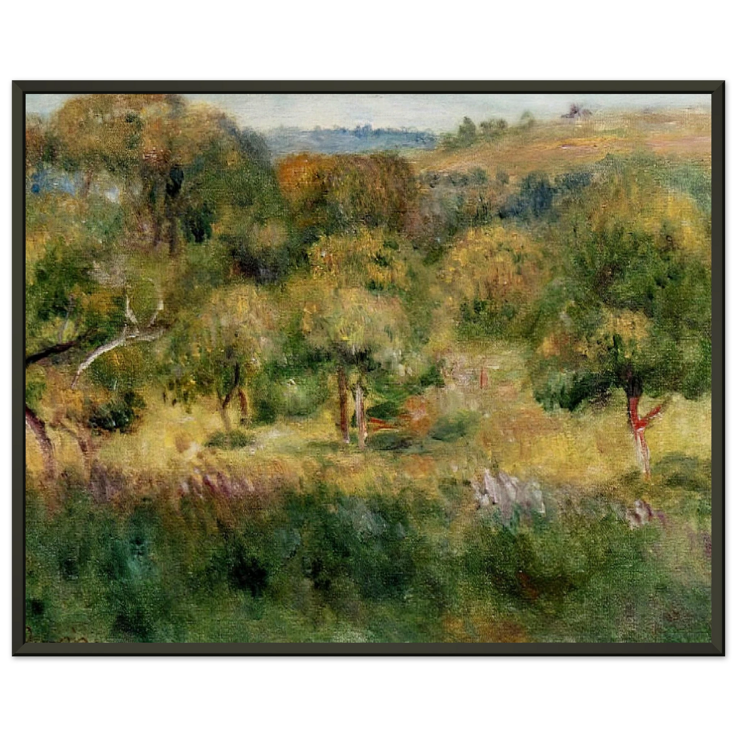 PierreAuguste Renoir  The Edge of the Forest in Brittany Framed Art Print  - Aluminum Frame - 70x100 cm / 28x40 inches