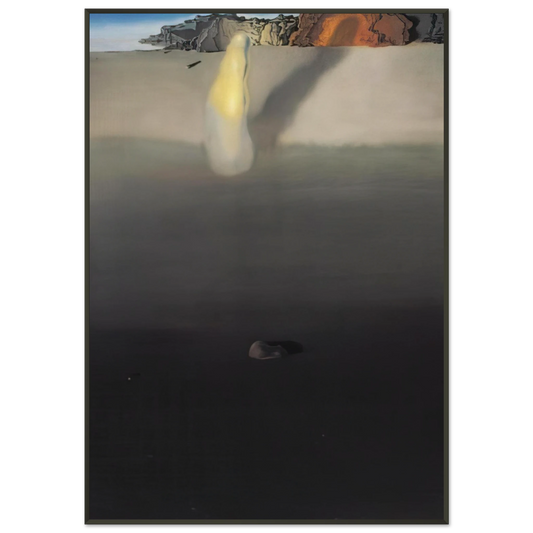 Salvador Dali  ON THE SEASHORE Framed Art Print  - Aluminum Frame - 21x29.7 cm / 8x12"